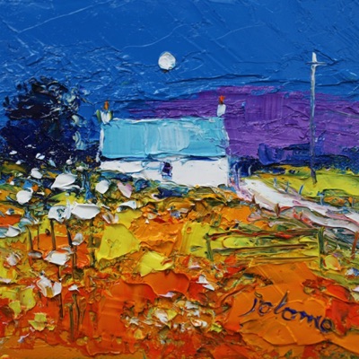 Moon and croft Isle of Gigha 6x6